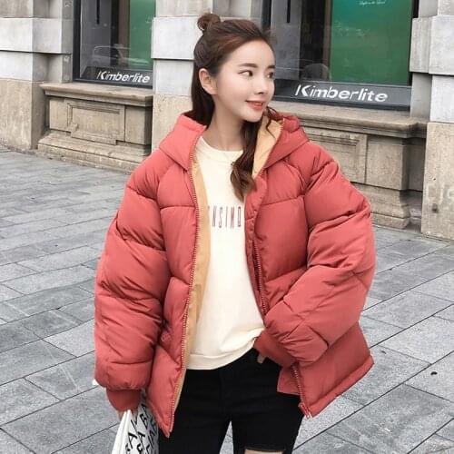 Plus size 2021 New Full Zipper Solid Fashion Cotton Cotton-padded Jacket More Big Yards Hooded Warm Winter Jackets Women BG261
