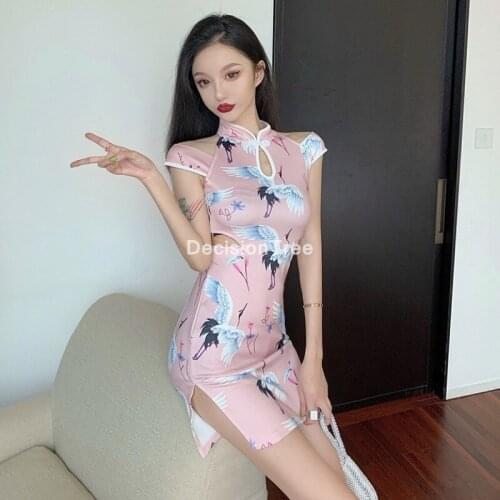 2021 lady qipao chinese dress elegant women cheongsam mandarin collar sexy chinese dress vestidos oriental dress cheongsam dress