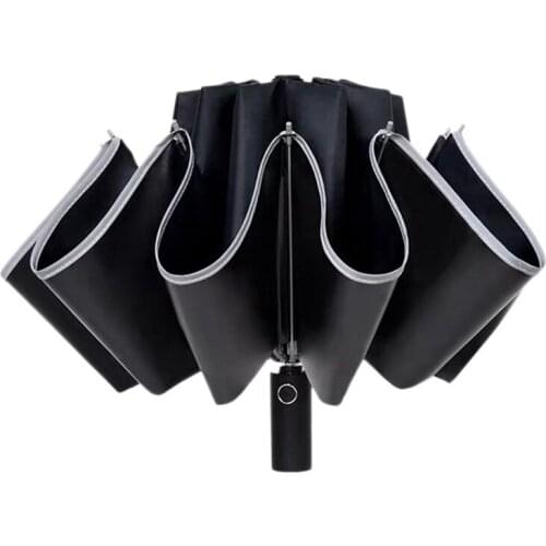 Windproo Umbrella Compact Upside Down Nverted Folding Umbrellas for Rain Car Travel Umbrella Automatic Open and Close