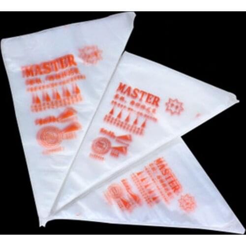 100Pcs/lot S M L Portable Bag Mold Reusable Silicone Icing Piping Cream Flower Pastry Bag Cake DIY Decorating Tools S M L