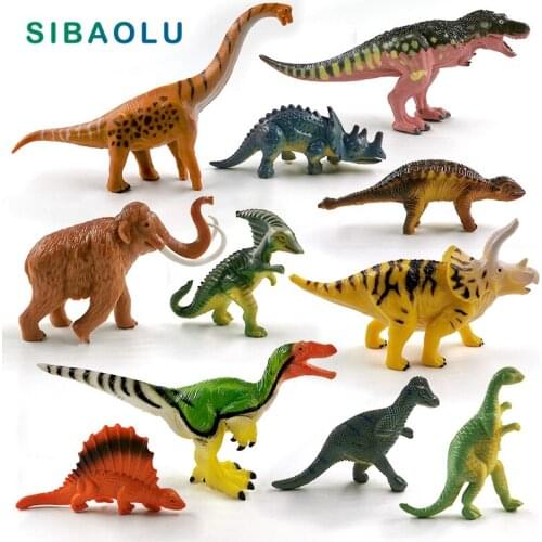 11-12pc Dinosaur Tyrannosaurus Triceratops figurine Animal model home decor miniature fairy garden decoration accessories modern