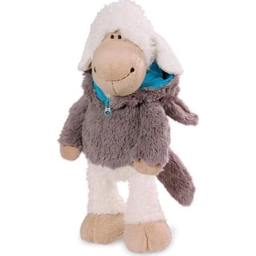 35cm Grey Wolf in the hat Blood Beast North America Plush Toys Simulation Stuffed Toys Cute Animal Plush Dolls for Kids Gifts