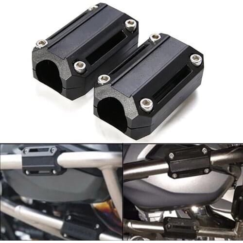 4X 25mm Motorcycle Engine Protection Guard Bumper Decor Block Crash Bar