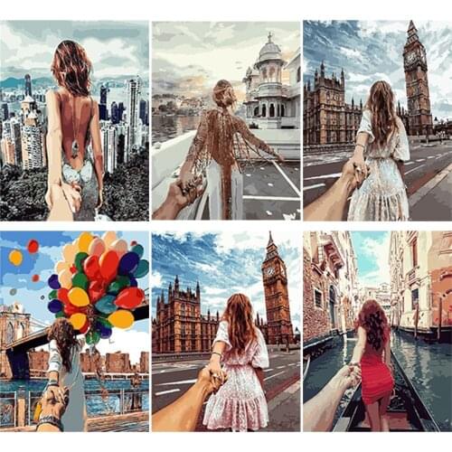 DIY 5D Diamond Painting Full Round & Square Resin Mosaic Diamond Embroidery Cross Stitch Kits Wall Art Decor Back View