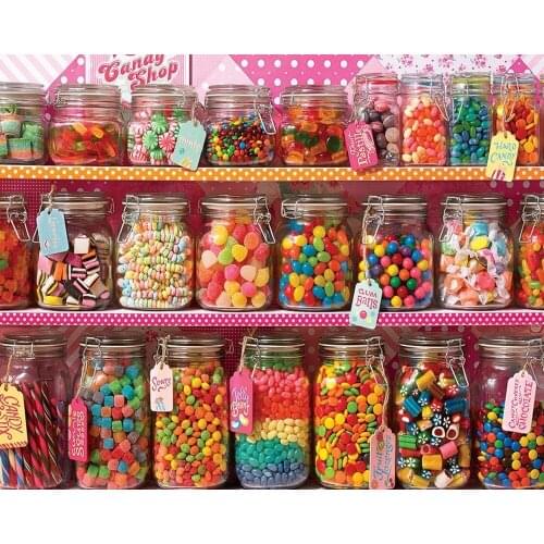 JMINE Div 5D Sweet Candy Full Diamond Painting cross stitch kits art High Quality food 3D paint by diamonds