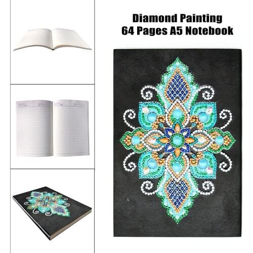 EverShine 5D DIY Diamond Embroidery Notebook Special Shaped Diamond Painting A5 Diary Book 60 Pages Mosaic Mandala Diamonds Art