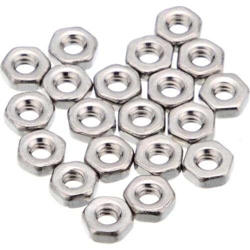 Anmas home 100 pcs M1.6 Nuts A2 Stainless Steel Hex Nuts To Fit Our Bolts and Screws
