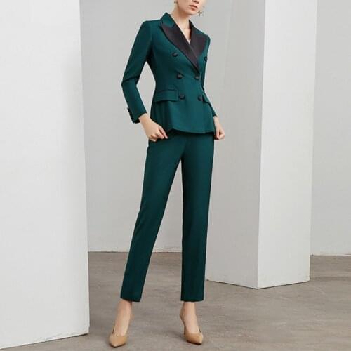 Pant Suit Women Office Lady Work Womens Suits 2-Piece Set Jacket Blazer Coat And Pants Womens Blazers Set Custom Made