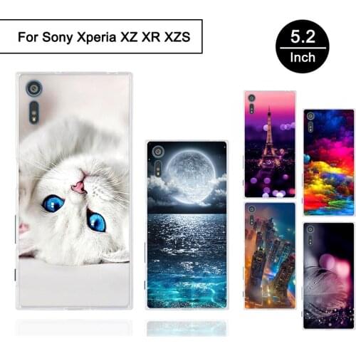 Soft TPU Case For Sony Xperia XZ XR F8331 F8332 5.2 inch Print Painted Back Phone Cover For Sony Xperia XZ Silicone Fundas Coque