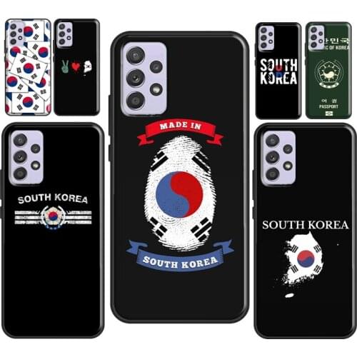 South Korea Flag Case For Samsung A12 A32 A42 A52 A72 A11 A31 A41 A51 A71 A21S A20e M31S A10 A40 A50 A70