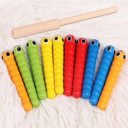 Wooden Strawberry Magnetic Bug Catching Game Educational Toddler Toy Stick Grasping Bug Game Accessories