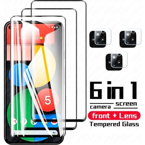 For Google Pixel 5 Glass For Google Pixel 4a 5s 4 A Tempered Glass Full Glue HD Screen Protector For Google Pixel 4a Lens Glass