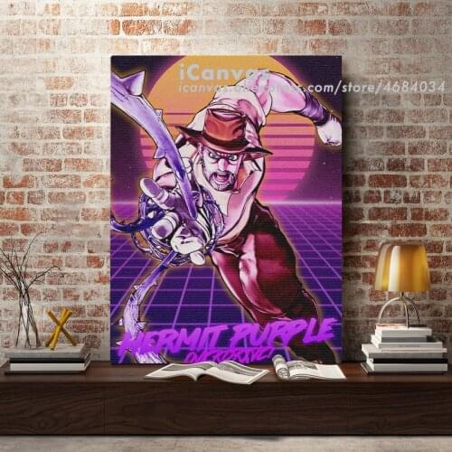 Joseph Joestar JoJos Bizarre Retro Anime Canvas Home Decor Prints Dorm Living Room Bedroom Painting Wall Art Decoration Poster