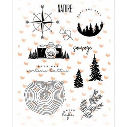 French stamp Clear Stamp for Scrapbooking Transparent Silicone Rubber DIY Photo Album Decor 0851