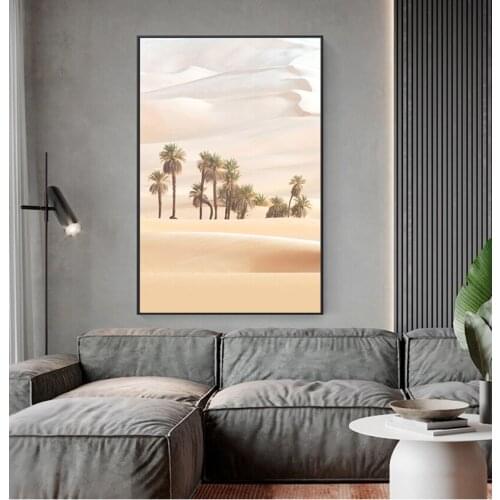 Picture Painting Living Room Decoration The Bohemian Arch Vintage Poster Desert Landscape Canvas Art Print Nordic Wall