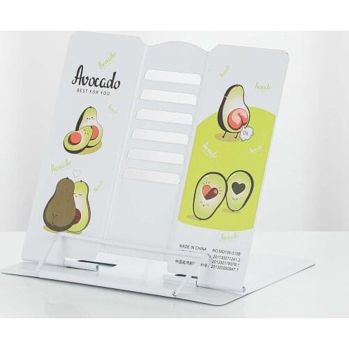Bookstand Portable Metal Adjustable Document Reading Book Holder Eye Protection Reading Bookshelf