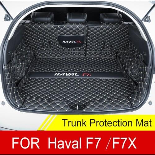 Custom Trunk Mats For Haval F7 F7X 2020 2021 Durable Cargo Liner Boot Carpets Accessories Interior Cover