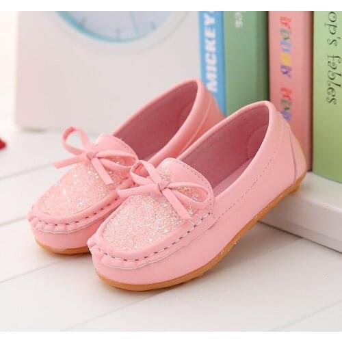 Loafers Girls Glitter Princess Toddler Sneakers Girls 2020 Children Flats Shining Teenage Shoes Fashion Sequin Shoes For Kids