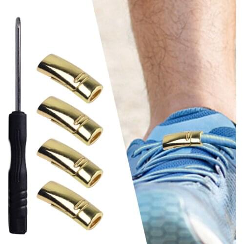 Metal Semicircle Shoelace Buckle Magnetic Lace Lock for No Tie Shoe Laces Shoe Strings Quick Lazy Sneakers Shoelaces Accessories