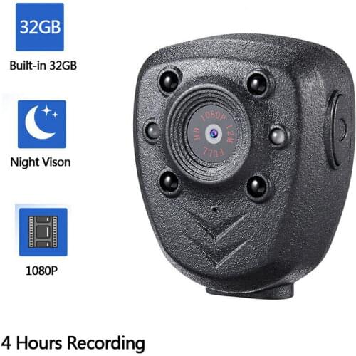 HD 1080P Mini Camera Micro Body Camera video Recording Digital Camcorder Cam Infrared Night Vision with 32GB caneta filmadora