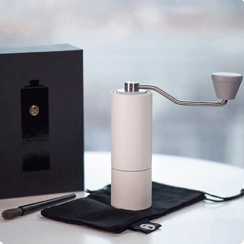 Upgrade Chestnut High Quality Aluminum Manual Coffee Grinder Stainless Steel Burr Grinder Mini Coffee Milling Coffee Maker