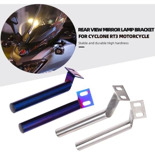 Motorcycle Modified Headlight Stand Fog Light Spotlight Extension Pole Frame Support Bracket For CYCLONE RT3 RT 3 Accessories