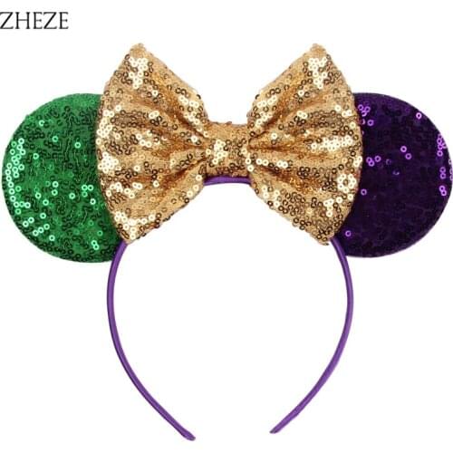2021 NEW Colorful Children Hairband Fashion Headband Sequin Bows Headwear For Girls DIY Party Hair Accessories Gift Femme
