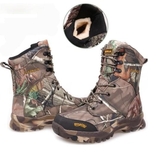 Hunting Trekking Walking Boots Men Winter Waterproof Tactical Camping Climbing Outdoor Snow boot Men Hiking Shoes Mens