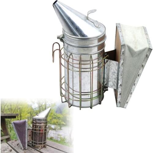Beekeeping Smoker Hive Box Tool Supplies Stainless Steel Equipment Bees Smoker For Beehive Bee Manual Smoke Maker Beekeeper Tool