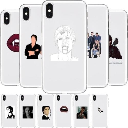 The Vampire Diaries Anime Transparent Phone cover hull For SamSung Galaxy S8 S9 S10e S20 S21 S30 Plus S20 fe 5G Lite Ultra sof
