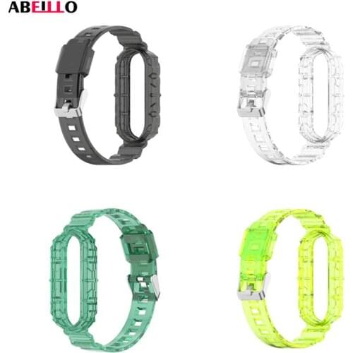 TPU Bracelet Replacement Straps for Xiaomi Mi Band 6 5 4 3 Wristband for Amazfit Band 5 Watchband Accessories New Pulseira Strap