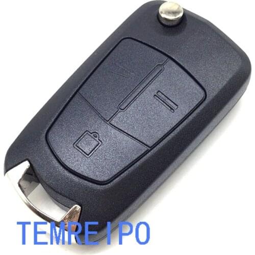 3 Butoons Folding Flip Remote Key Case Shell Fob For Vauxhall / Opel / Astra H / Corsa D / Vectra C / Zafira