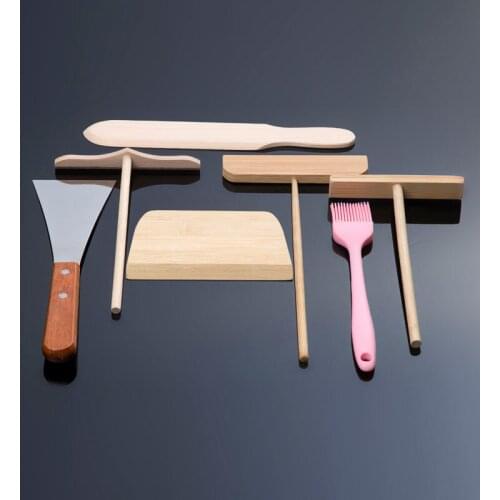 Chinese savior crepe grains pancake griddle fried pancakes rake scraper shovel vegetable jianbing guozi hamburg pan tool set