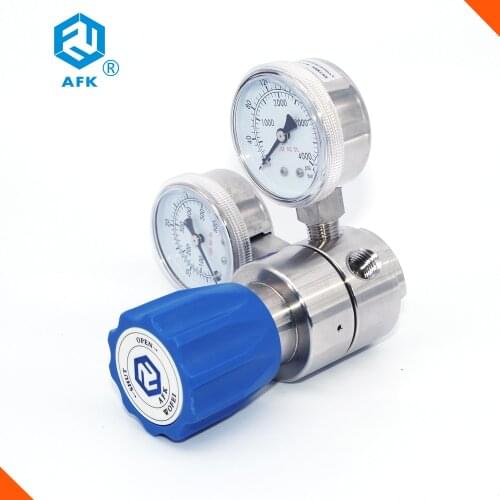 High Pressure Medium Flow Rate CO2 Argon Gas pressure regulator with Two Gauges