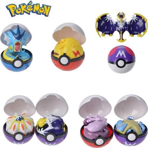 TOMY Pokemon Action Morphing Pokeballs Transformation PIKACHU Charizard Mewtwo Blastoise Venusaur Gyarados Toys For Kids Gifts