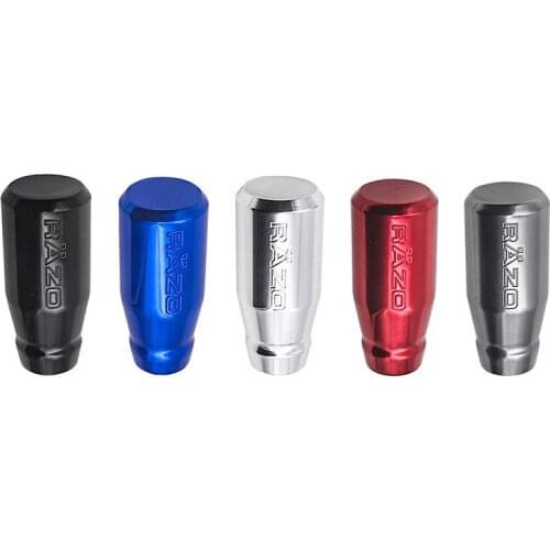 Universal Car Gear Shift Knob Manual Transmission Aluminum Alloy Gear Shift Lever RAZO Car Modified Racing Gear Shift Head