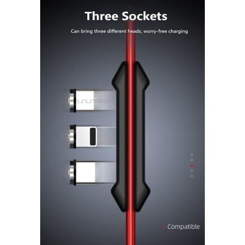 Universal Magnetic Cable Plugs Storage Case Portable Micro USB Type C Connector Head Container Magnet Data Cable Plugs Holder