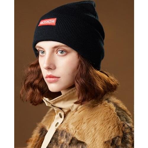 Winter Hat Unisex Warm Knit Hat Beanie Embroidery Hat For Adult Hip Hop Ski Cap Solid Color Skullcap Casual New Fashion For Lady