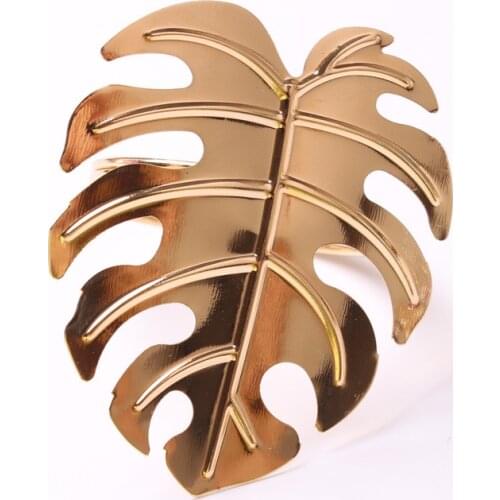 6pcs Simple hotel golden metal napkin button napkin ring banquet western restaurant napkin ring cloth ring