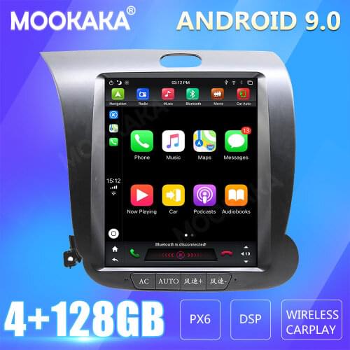 For KIA CERATO K3 FORTE 2013-2017 Car Radio Screen GPS Navigation 128GB Android CARPLAY Multimedia Player Audio