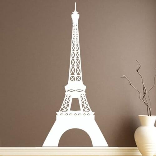 Landmark Eiffel Tower Wall Sticker Removable Vinyl Waterproof Paris Home Decor Wall Decals