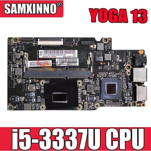 Laptop motherboard For LENOVO YOGA 13 Core SR0XL i5-3337U 11201845 Mainboard Tested 100
