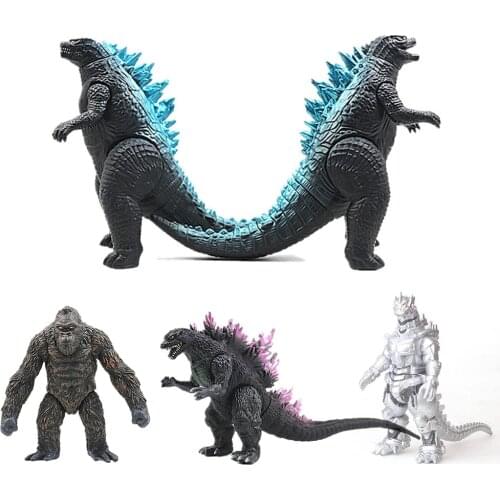 Godzilla King Kong Figure Action Figures Animal Dinosaur Gorilla Toys 17CM 7inch ABS Monster Enamel Doll Toys Model Figma