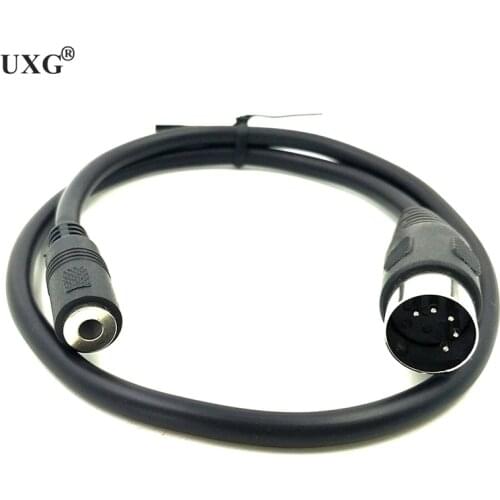 DIN 5Pin Male to 3.5mm Female MIDI Cable 3.5mm Female to Male 5 Pin DIN Adapter Splitter Cable (1.5ft)