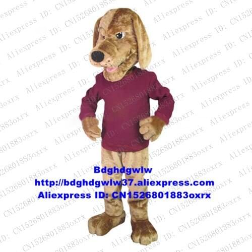 Brown Purple Teddy Dog Cocker Spaniel Dachshund Beagle Golden Retriever Mascot Costume Stage Properties Crew Cabaret zx2294