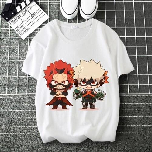 My Hero Academia Asui Tsuyu Graphics Printed summer T-Shirt Round Collar Short Sleeve Modal Top Shirts
