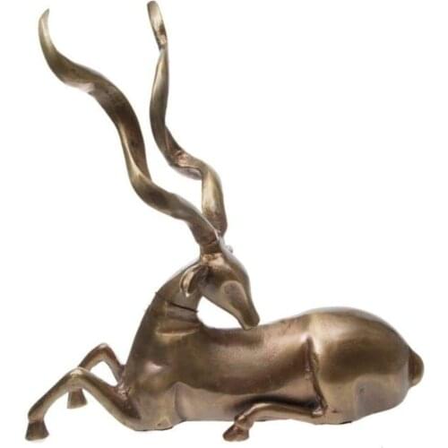 Lucky Art Dn 318 Bronz Metal Gazelle 40 Cm