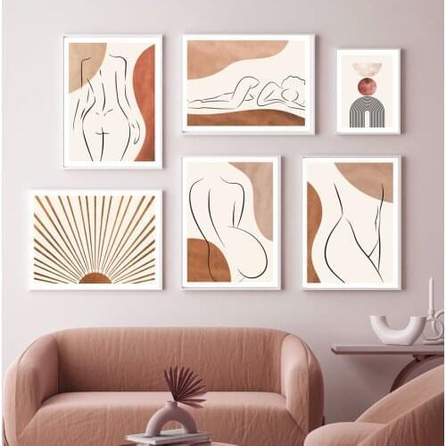 Minimalism Abstract Lines Sexy Girl Body Wall Art Canvas Painting Nordic Posters And Prints Wall Pictures For Living Room Decor