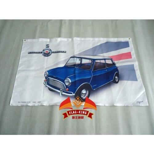 Morris cooper car racing flag,90*150CM polyester morris cooper banner