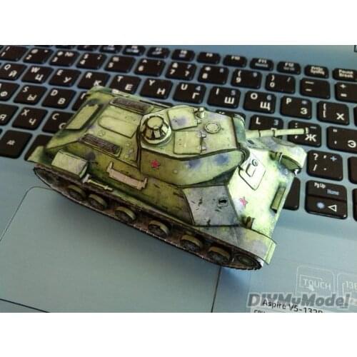 DIYMyModeI Soviet T-50 light tank DIY Handcraft Paper Model KIT Handmade Toy Puzzles Gift Movie props RU(Origin)